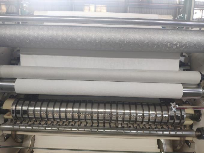 Dot To Dot Embossing Glue Lamination N Fold Hand Towel Paper Making Machine Production Line 3