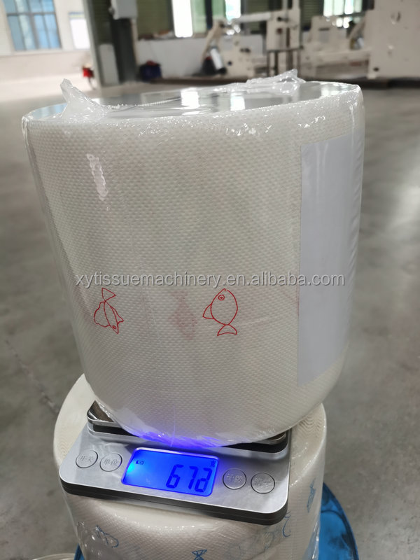 Nice Design Dot To Dot Lamination Embossing Kitchen Towel Paper Rewinding Machine 14