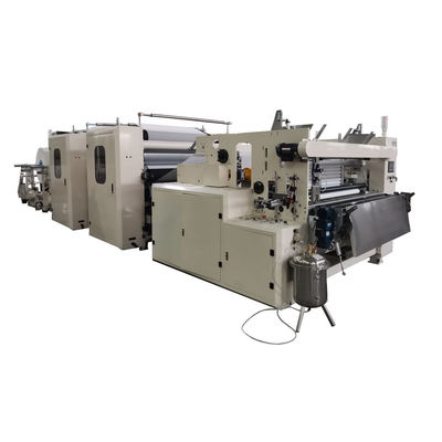 Perforated Wrapper Toilet Tissue Paper Making Machine Color Glue Lamination 14KW