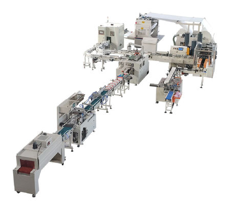 Facial Tissue Paper Making Machine,Log Saw Cutting Machine , CPP Film Facial Tissue Production Line Conveyor Belt