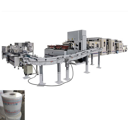 Maxi Roll 300mm Length Tissue Paper Production Machine , Automatic maxi roll machine production line