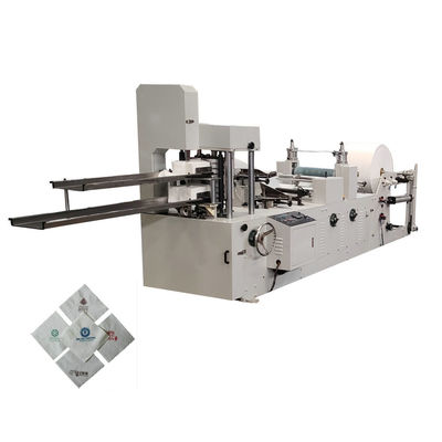 Twofold Layer Tissue Paper Napkin Machine , 7.5KW Industrial Paper Folding Equipment