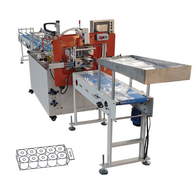 4KW PLC Controlled Semi Automatic Toilet Paper Packing Machine