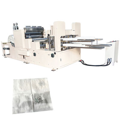 Good speed four decks napkin tissue serviette paper folding machine with 2 colors printing