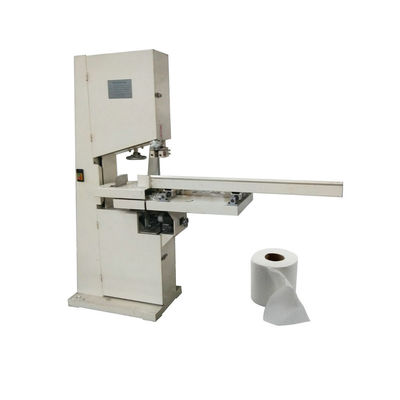 Small Tissue Paper Roll Band Saw Cutting Machine 2.2KW Toilet Roll Cutting Machine Industrial