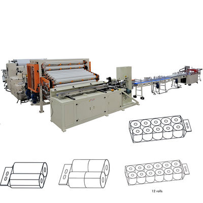 12 Rolls Bundle Lamination Small Toilet Tissue Paper Roll Making Machine Production Line