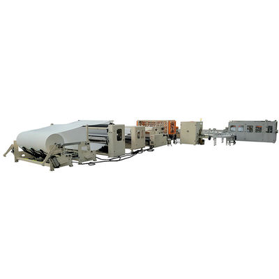 Automatic small toilet paper and kitchen towel roll making machine production line for South American Tissue Businesses