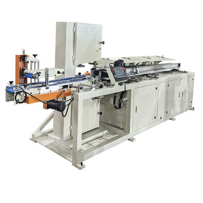 Good price small toilet paper roll band saw cutting machine kitchen towel cutting machine