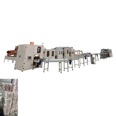 PLC Control Romania High Speed Lamination Small Toilet Paper Roll Making Color Printing Kitchen Towel Machine Production Line