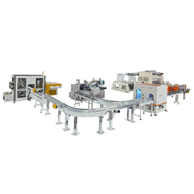 Advanced fully automatic carton box and plastic bag facial tissue paper making machine production line
