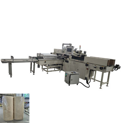 High speed small toilet paper roll and kitchen towel paper three dimension packing machine