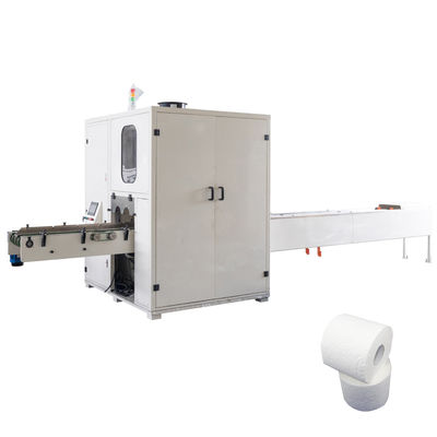 High speed double channel small toilet paper roll and kitchen towel paper log saw cutting machine