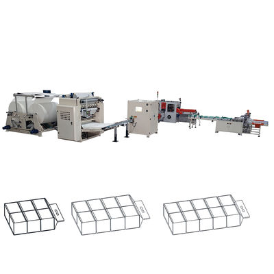 China 6 lines soft drawing V interfold facial tissue paper manufacture machine production line factory