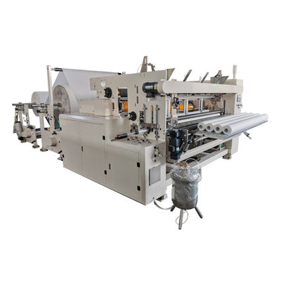 Embossing Perforating 1850mm Toilet Tissue Paper Roll Making Machine